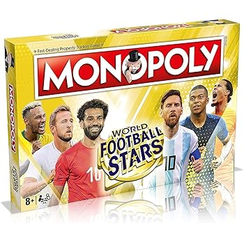 Winning Moves World Football Stars Gold Monopoly Board Game