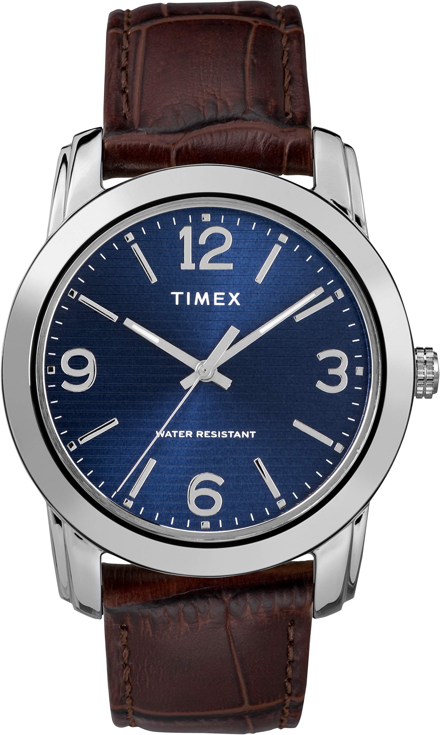 TIMEX Leather 3 Hands Men Analog Blue Dial Coloured Quartz Watch, Round Dial with 39 Mm Case Width - Tw2R86800Ap, Bandcolor-Brown (B0C1K4NX5D) Amazon Price History, Amazon Price Tracker