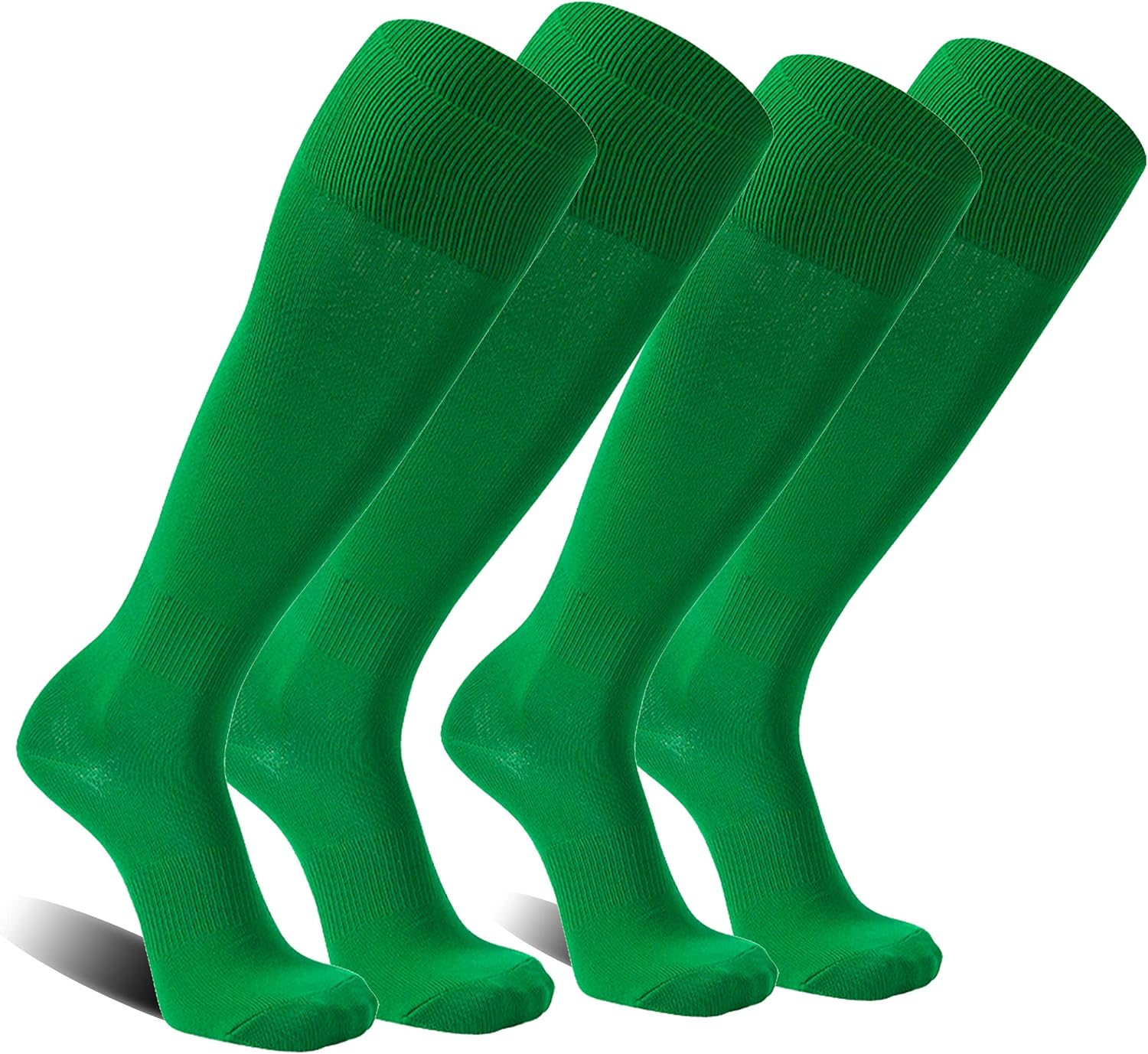 FOOTPLUS Baseball Softball Socks, Unisex Over Knee High Solid Sports Rugby Soccer Homecoming Socks