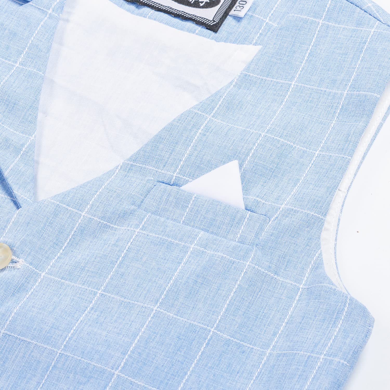 LOLANTA 4 Piezas Trajes para Niños de Boda Ceremonia Fiesta, Conjunto de Chaleco, Camisa, Pajarita, Pantalón, 2-13 Años