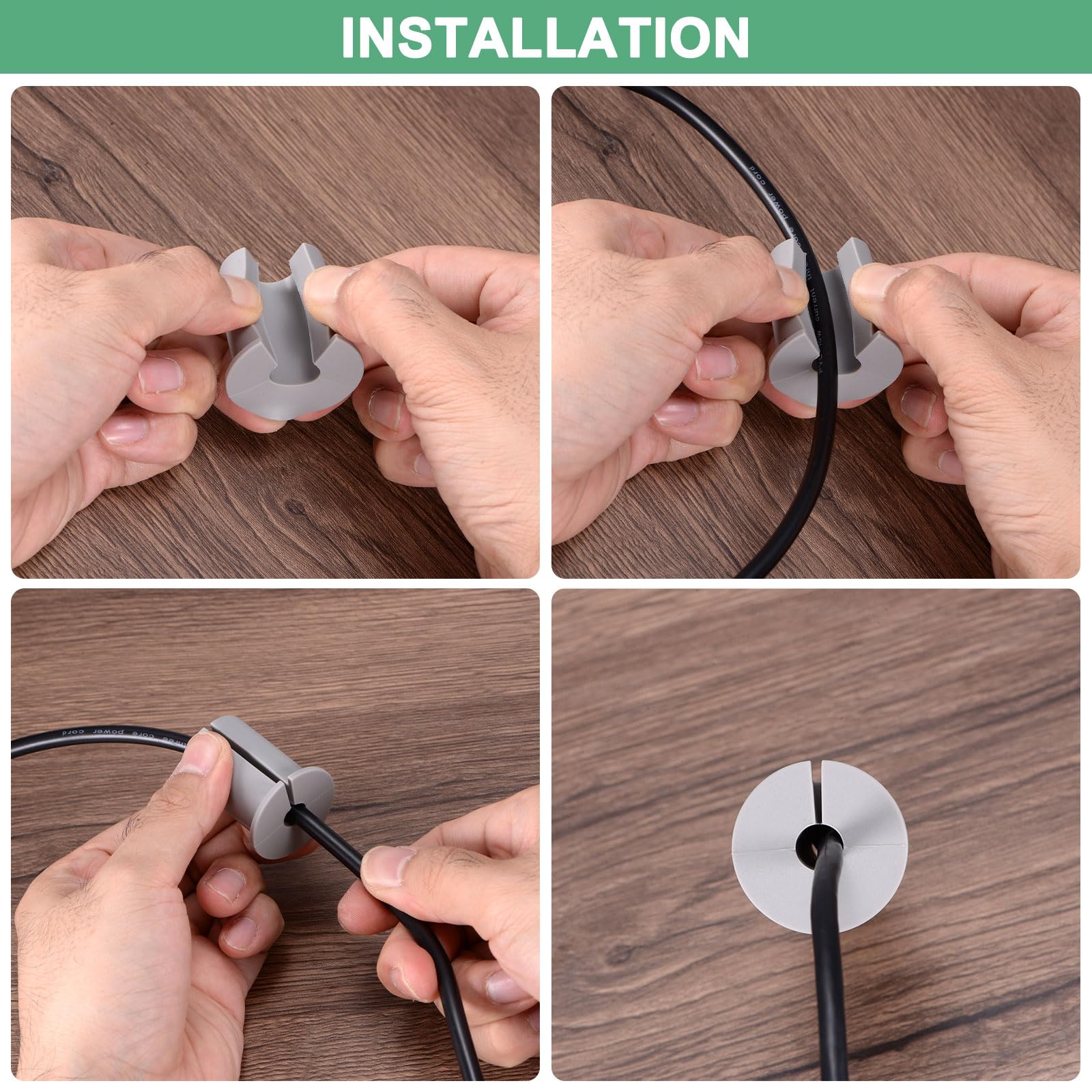 Silicone Cable Routing 2-Pack Cable Routing Kit - 1 Inch Wall Hole ...
