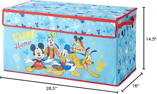 Miniatura 63 de Idea Nuova Cocomelon - Baúl plegable de almacenamiento de juguetes para niños, duradero con tapa Cocomelon,Batman Caballero Oscuro,Azul -