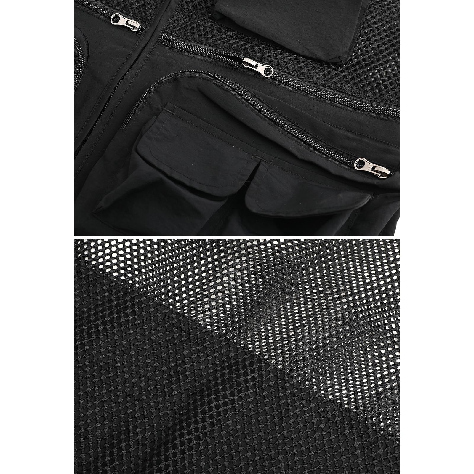 Hbufnha Gilet tattico per caccia gilet da pesca multi tasca lavoro Cargo Jacket