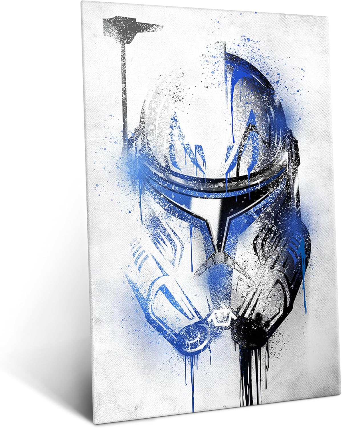 Displate Metal Poster Star Wars - Helmets Graffiti - Captain Rex Graffitti Helmet - The Clone Wars Trooper - Collectible Gift - Premium Decorations Wall Art Decor Gifts Movie Posters - 12.6x17.7 in