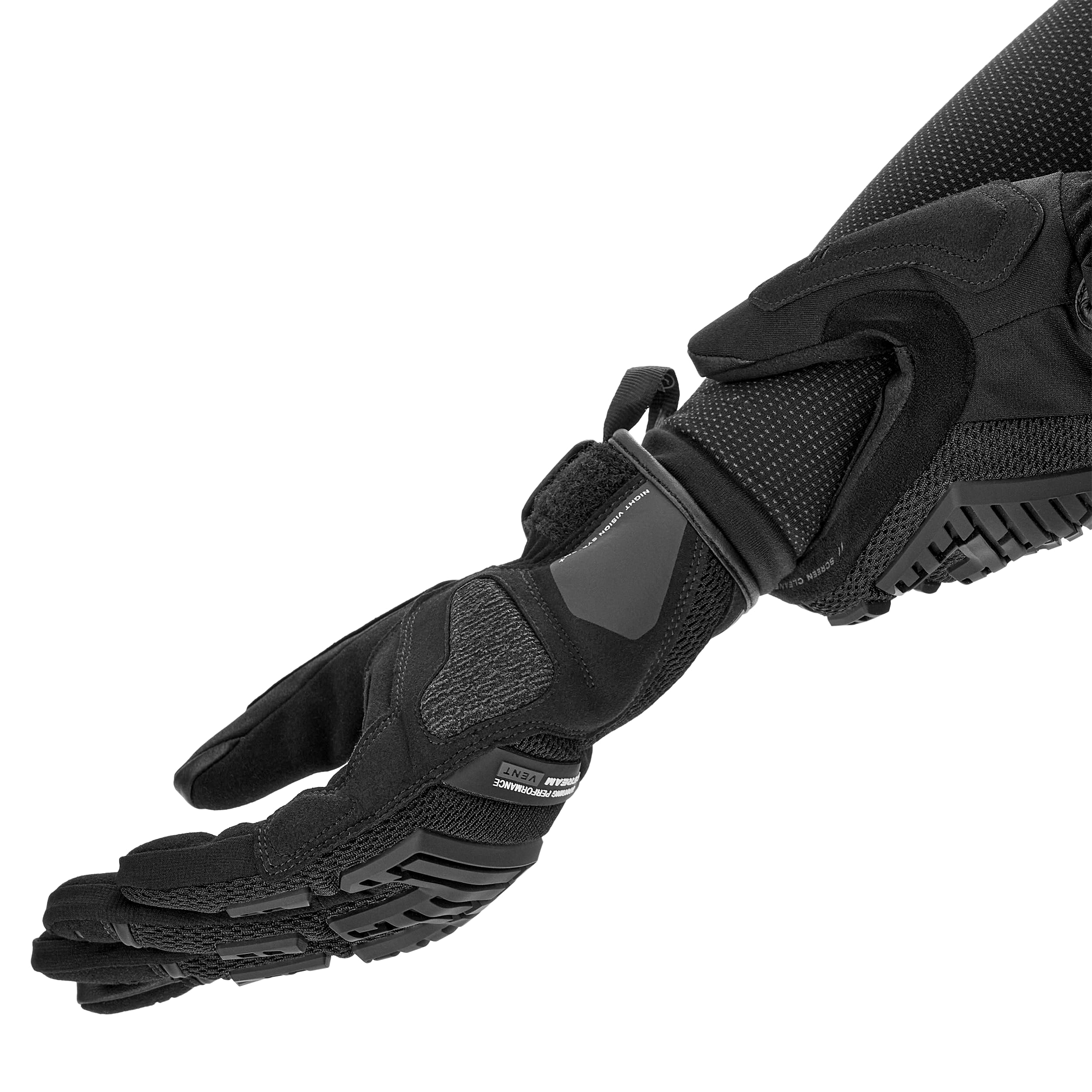 SHIMA STREAM Gants Moto Homologué Femme Textile Longues Ete Ventilé Protecteur Perforé Gant Protecion Norme Touchscreen Ventilation Scooter Trotinette Motocyclette (Femmes, Noir, XS)