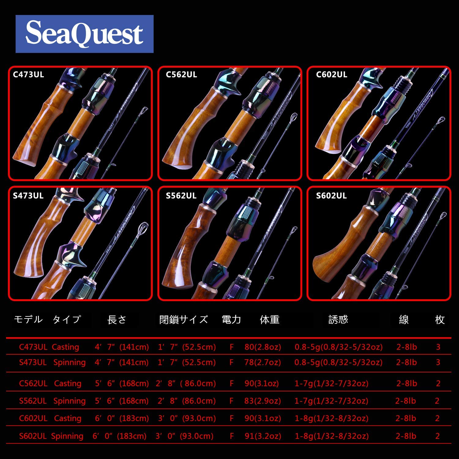 Seaquest Cormorant 5'6" Casting UL