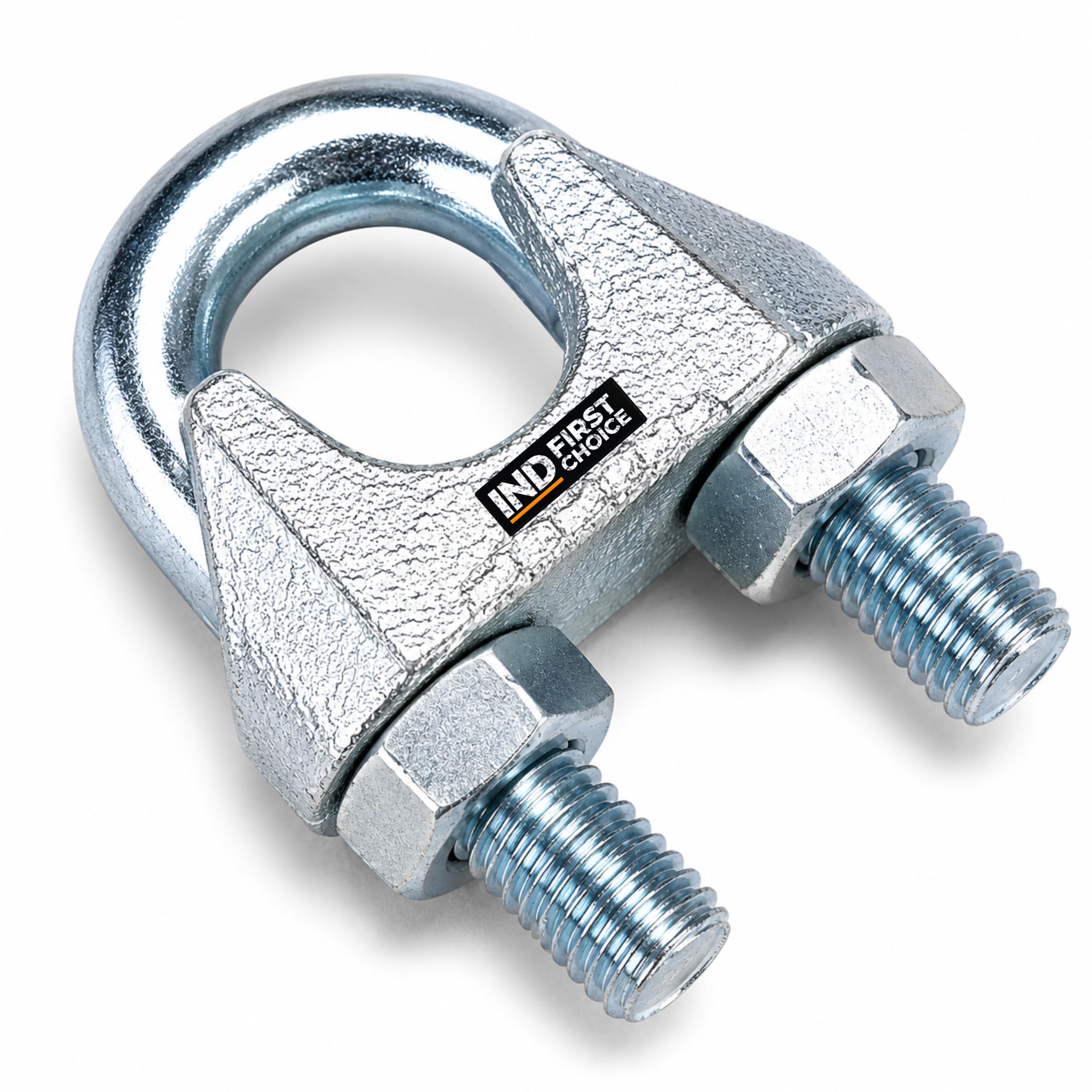 10mm Wire Rope Clamp DIN 741 | Heavy Duty Galvanized Steel Wire Rope Clip | U Bolt Cable Clamp for Wire Rope, Rigging & Fencing | Pack of, 2-image-37