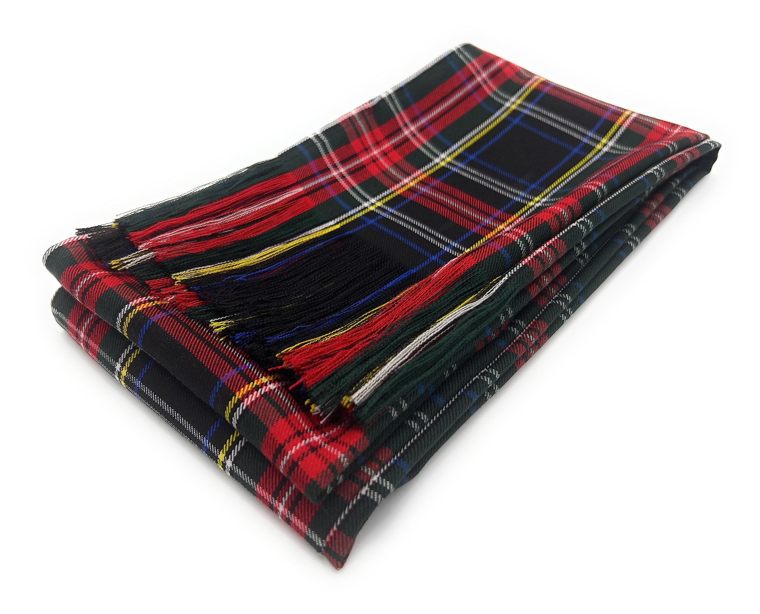 Scottish Tartan Sashes, Womens, Girls Tartan Sash, Wedding, Party, Fancy Dress (Black Stewart)