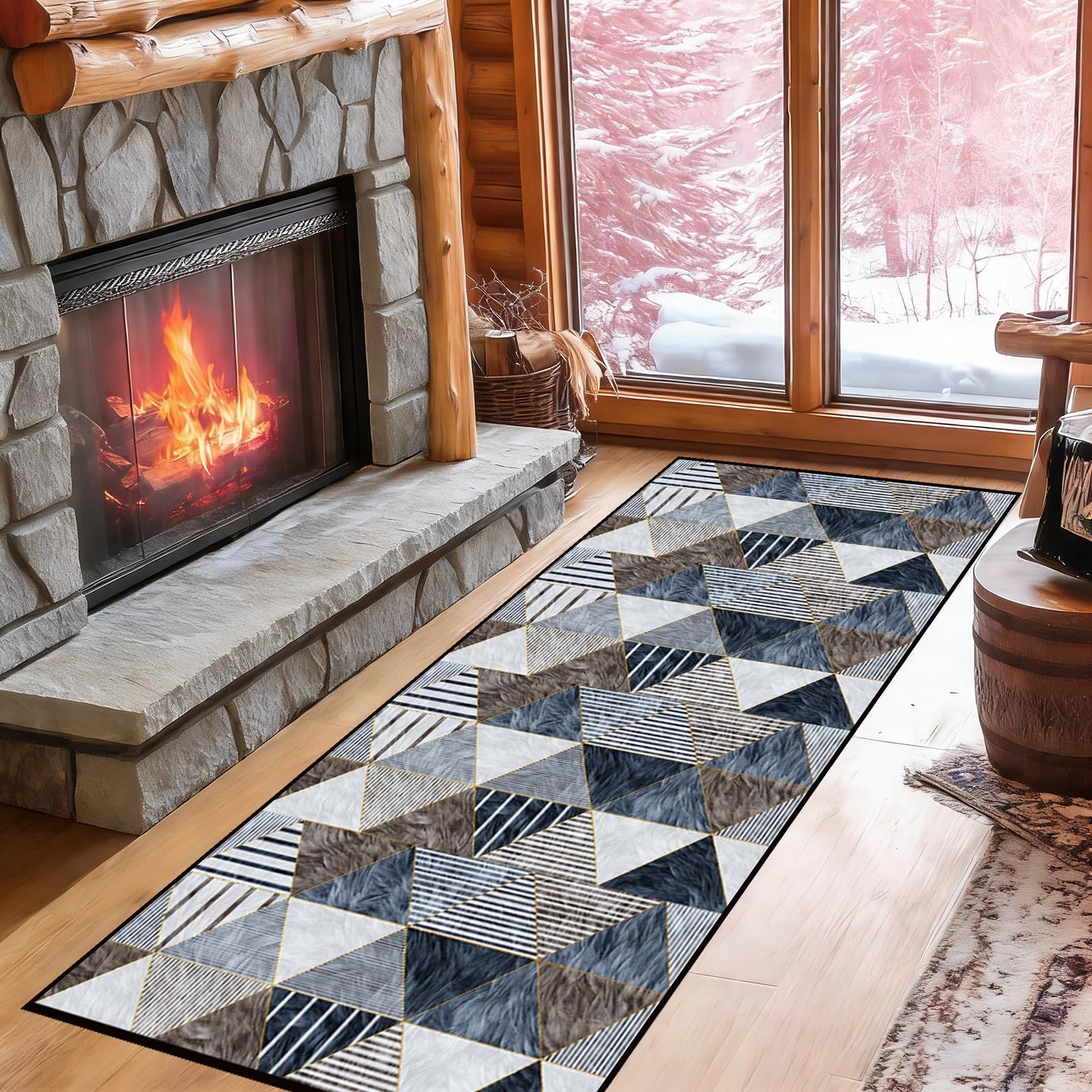 Alfombra pasillo larga impermeable que soluciona los resbalones en la cocina