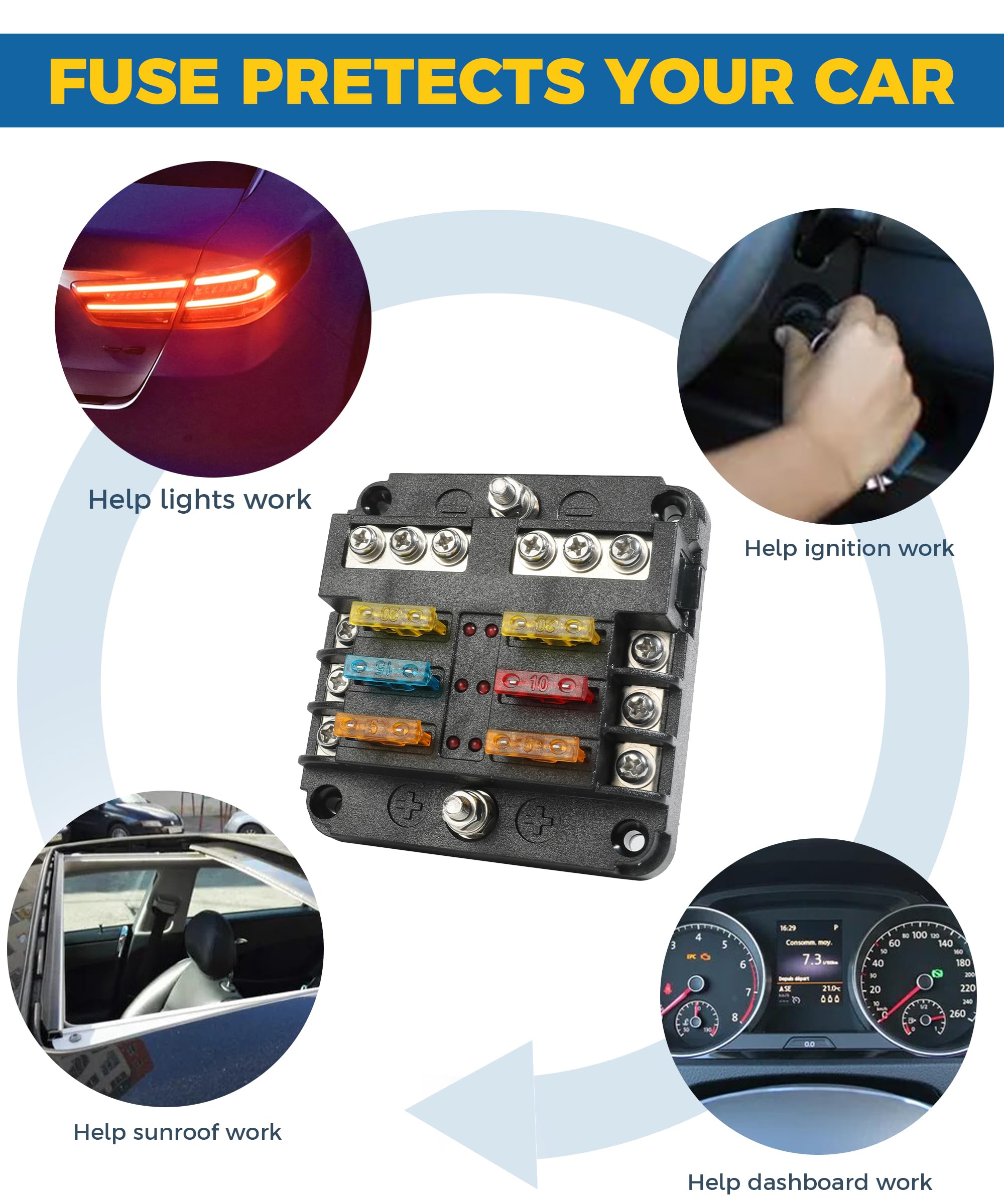 Fusibile 0700340 MTA Serie UNIVAL 15A - 32V - LAICA Srl - Foto 4