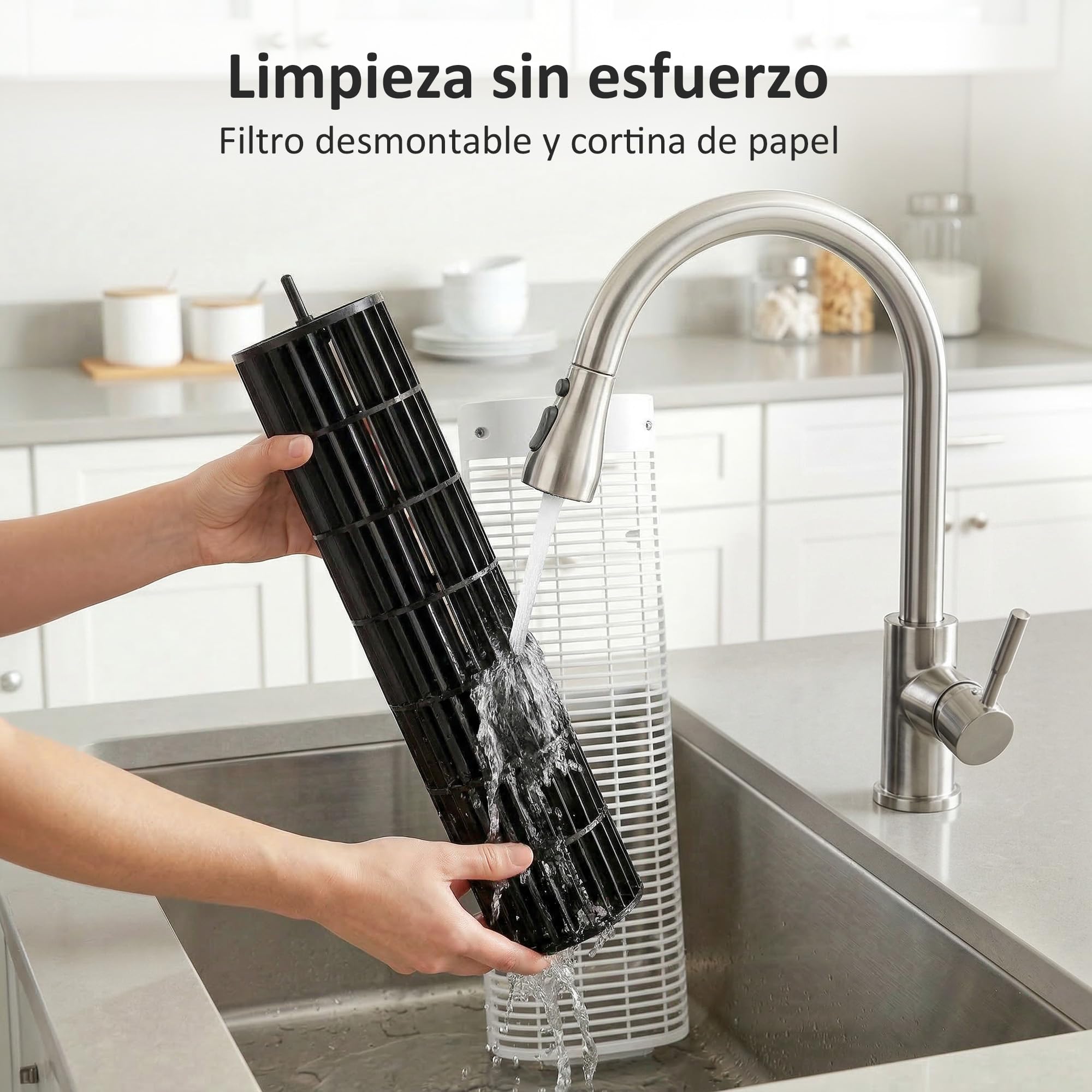 HOMCOM Climatizador Evaporativo de Torre 3 en 1, Enfriador de Aire Portátil con Depósito de 9 L, Oscilación 48°, 3 Velocidades, 3 Modos, Temporizador 24h y Mando a Distancia, 4 Acumuladores de Frío