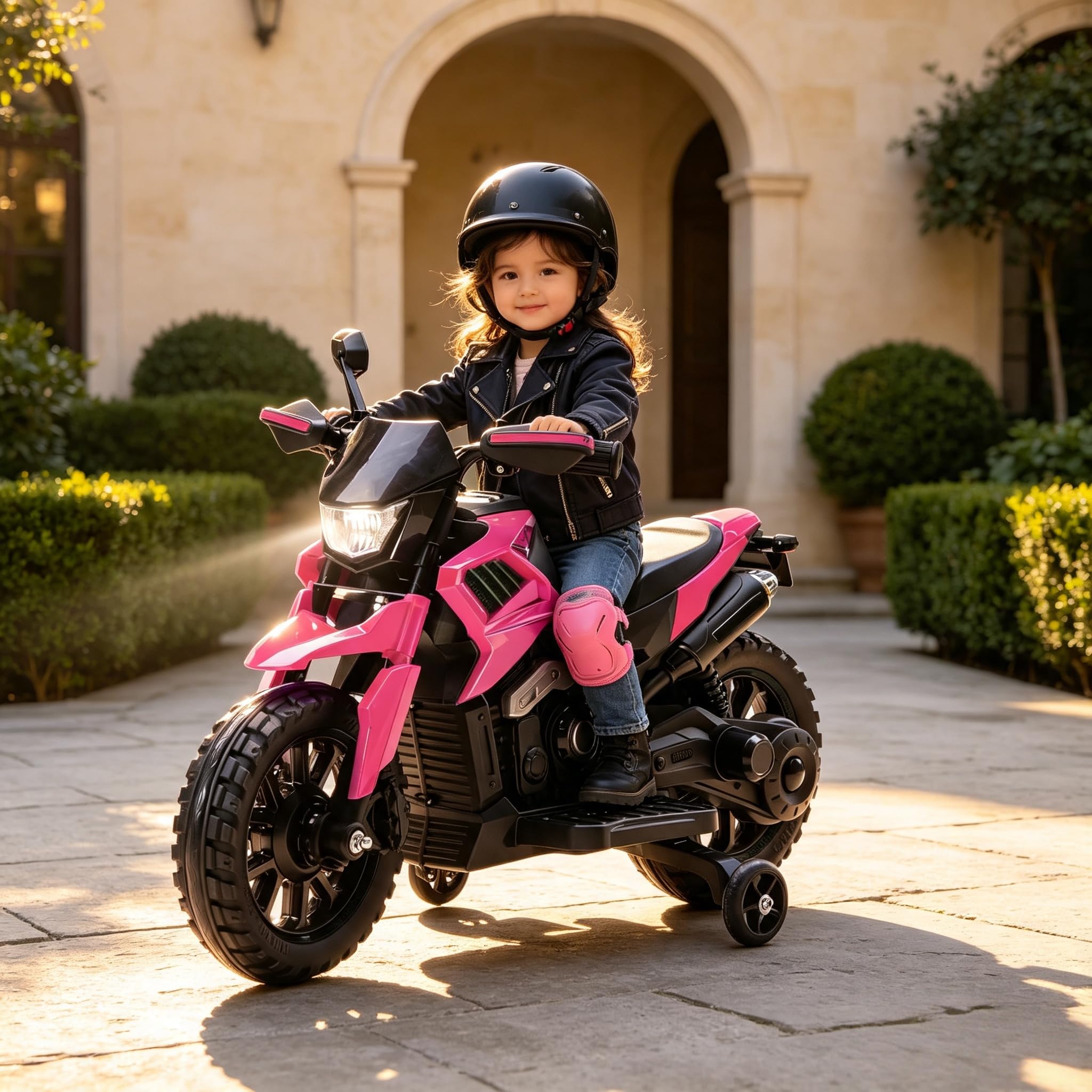 Moto Electrique Enfant Tout Terrain 6V Motocross Phares Musique Klaxon 3-6