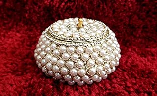RK Collections Decorative Trinket Jewelry Keepsake Storage Box. Small Trinket Storage Organizer Chest Faux Pearl. Treasure/Chest for Gift Box. - coolthings.us
