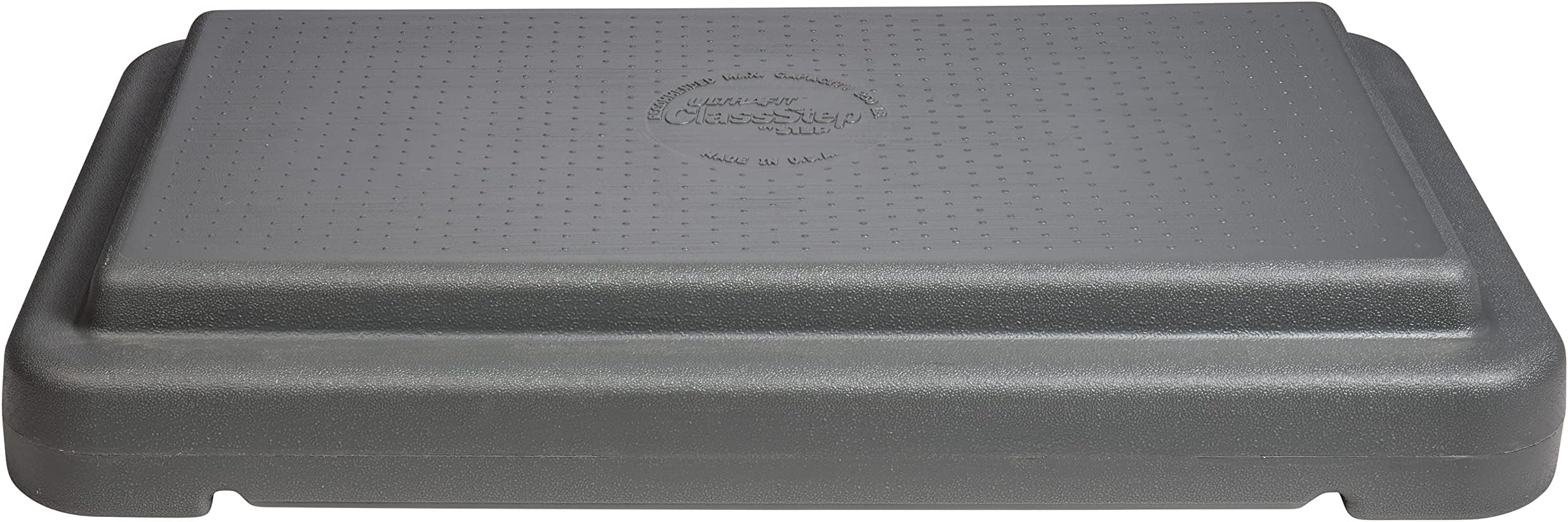 The Step (Made in USA) 4 Inch Stackable Aerobic Exercise Platform (Grey) with Non-Slip Surface and Nonskid Feet to Prevent Sliding