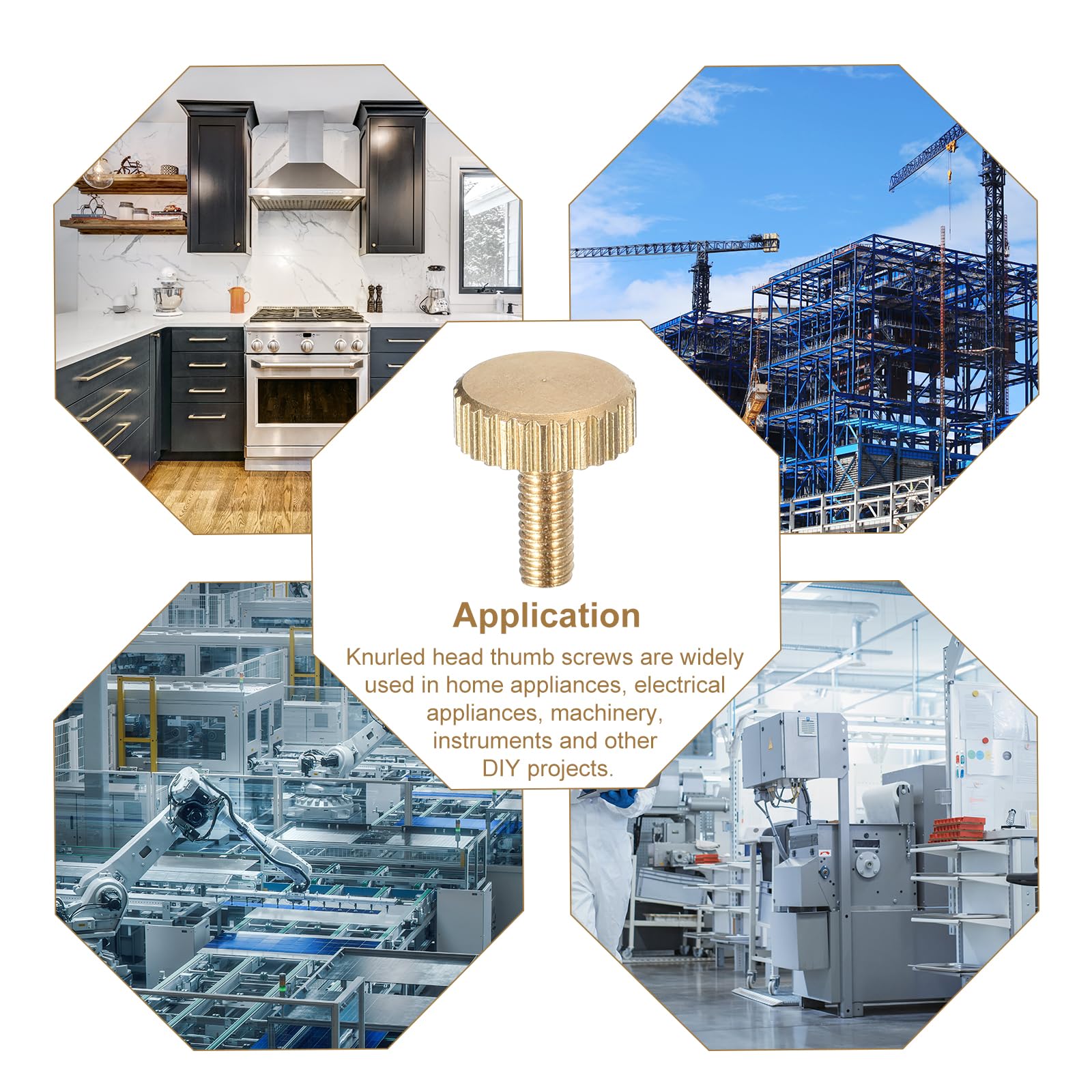 Vis à pouce GB835 M25 M3 M4 M5 M6 M8 boulon à pouce moleté machines