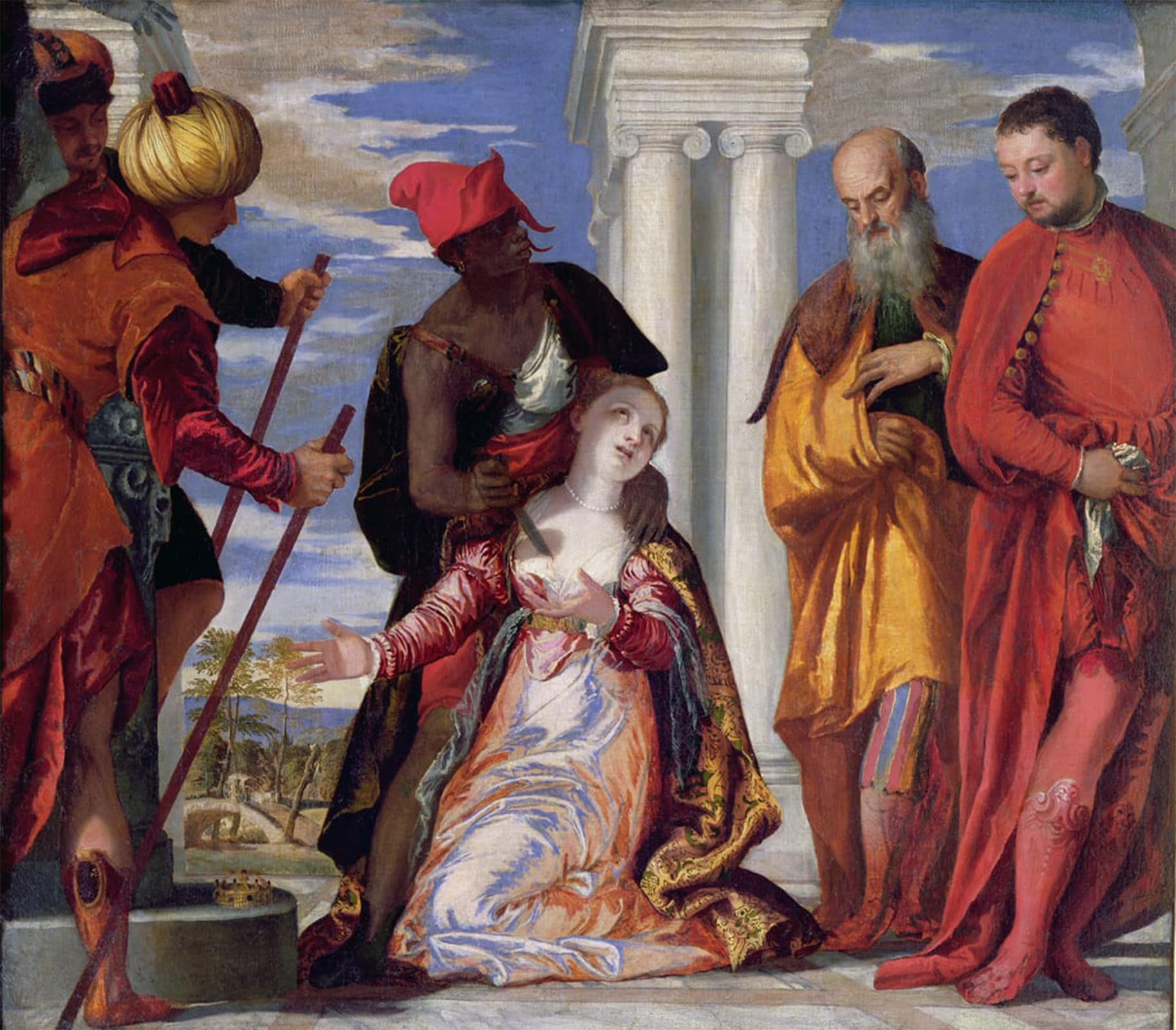 Lienzo El Martirio de Santa Giustina decoracion pared salon refinado 60x90 5