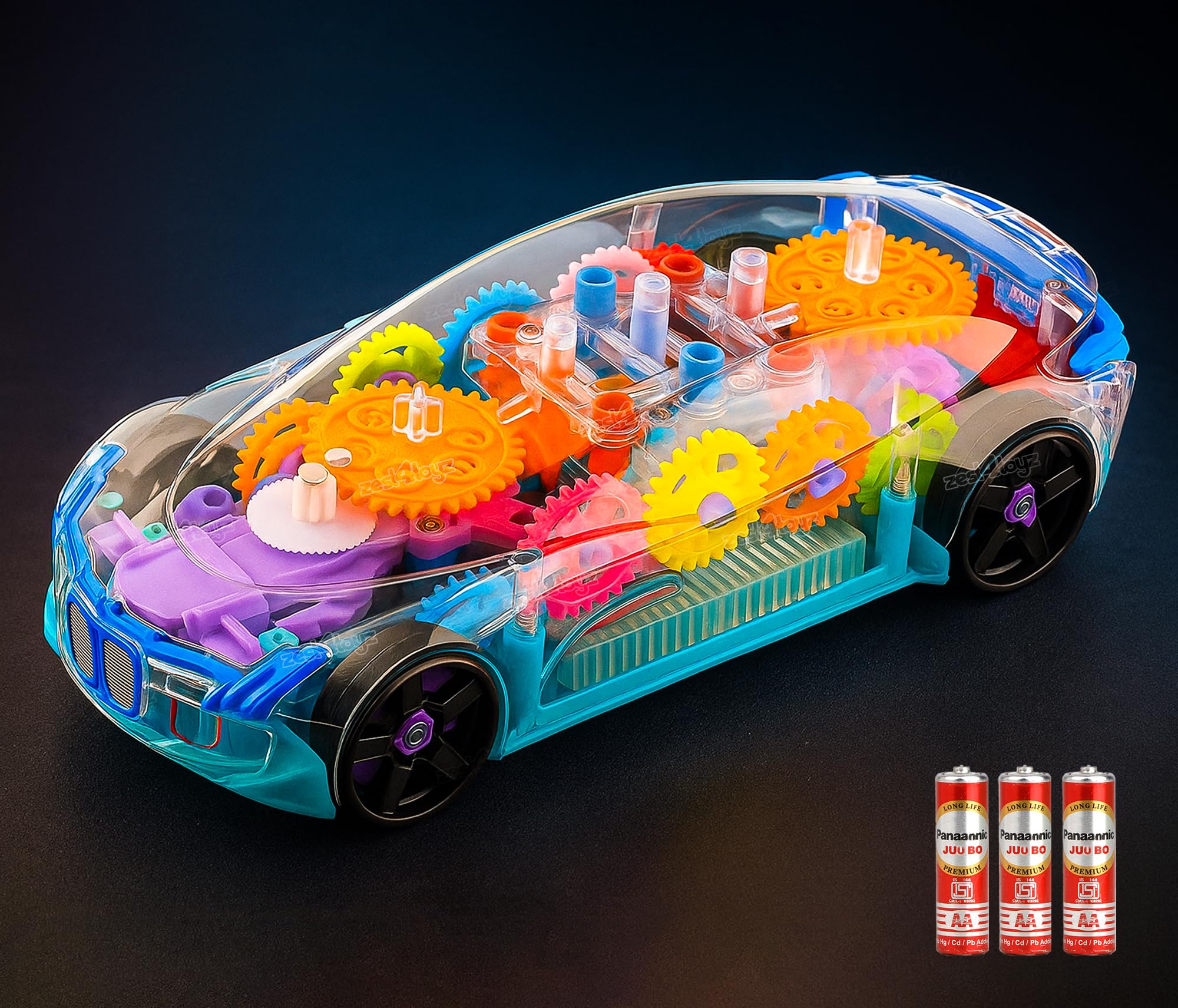 Buy Zest 4 Toyz Musical Toy Transparent Gear Concept Racing Car