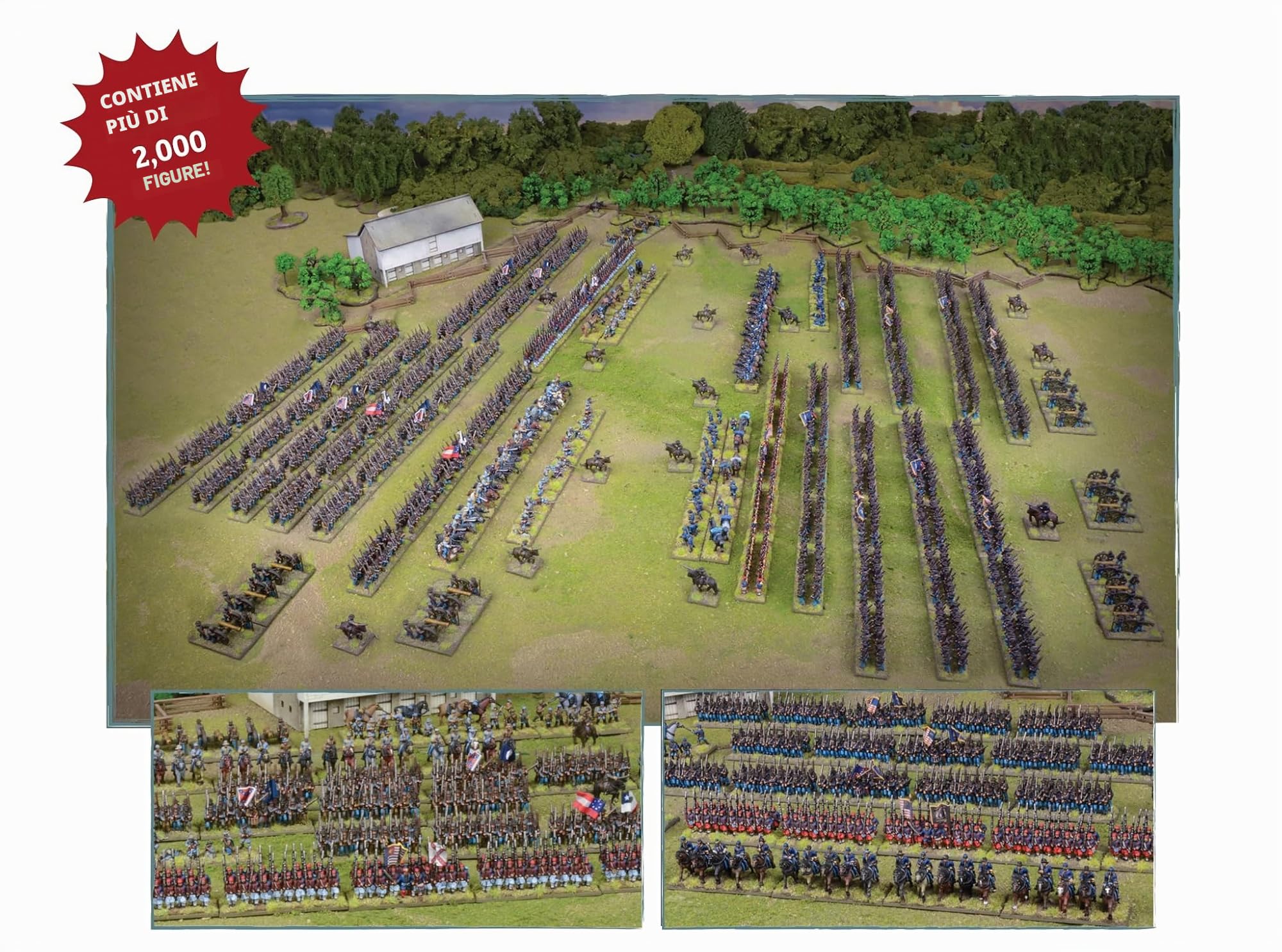 BlackPowder Battaglie epiche - Set di battaglia di Gettysburg della Guerra Civile americana