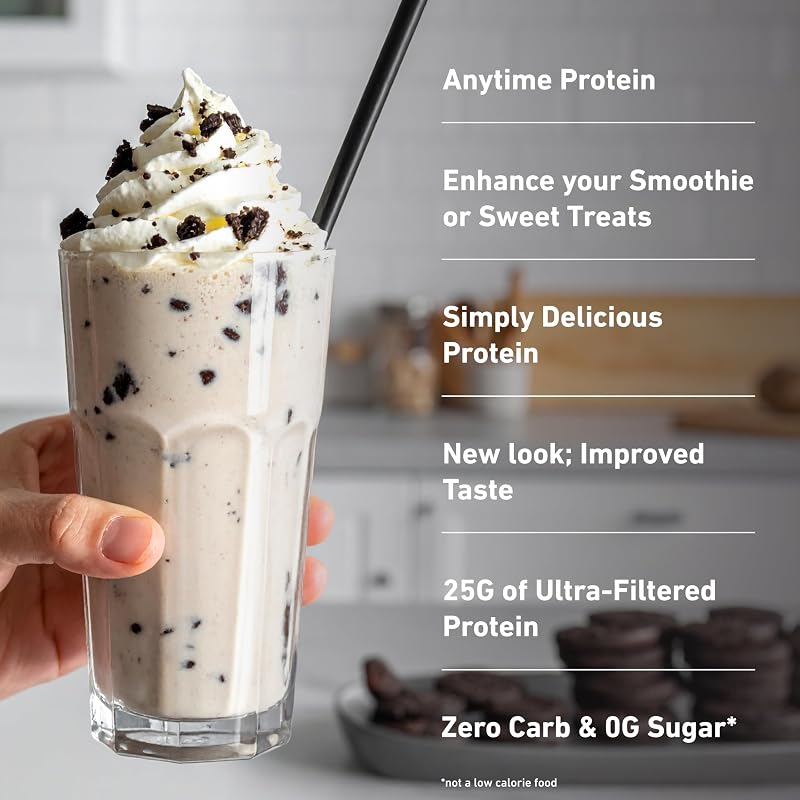 Isopure Zero Carb Whey Isolate Protein Powder, Cookies & Cream 3 LB image 4