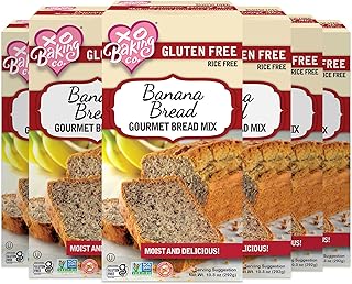 XO Baking Co. Gluten Free Gourmet Banana Bread Mix; Non-GMO; Kosher; Ric...
