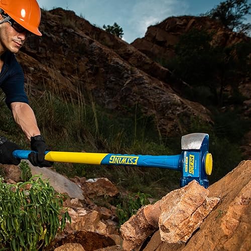 Miniatura 3 de Estwing Cabeza de 8 libras, mango de fibra de vidrio de 36" de longitud, martillo de demolición