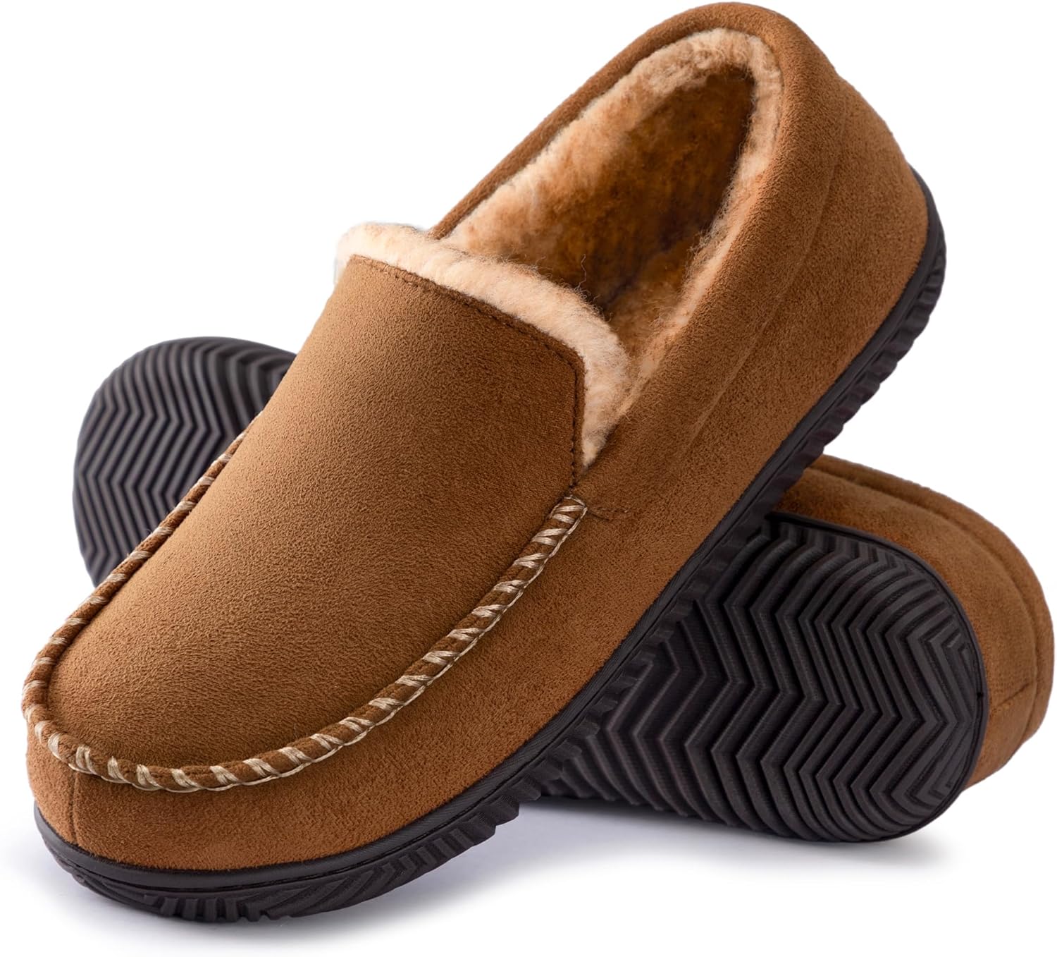 RockDove Men's Alexander Flannel Lined Loafer Slipper