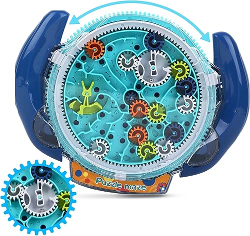 Rompecabezas de la mente para niños de 4 a 8 años juego de laberinto de gravedad 3D, juego de rompecabezas de juguete antiestrés - Juego de mesa de