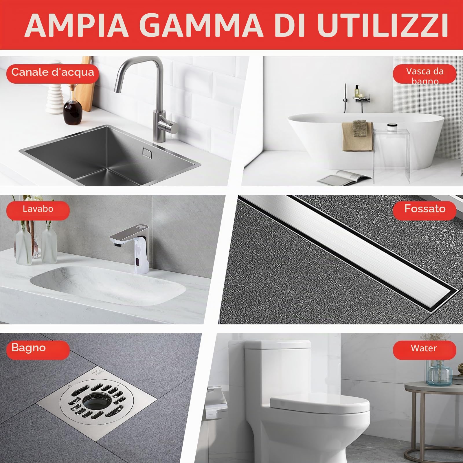 Sonda Sturatubi, Stura Lavandini E Scarichi 2,4 M X 6 MM, Fai Da Te,Molla Sturatubi,Scarico Lavandino Cucina,Scarico Lavandino Bagno,Per Blocchi Ostinati,Per La Pulizia Dei Tubi