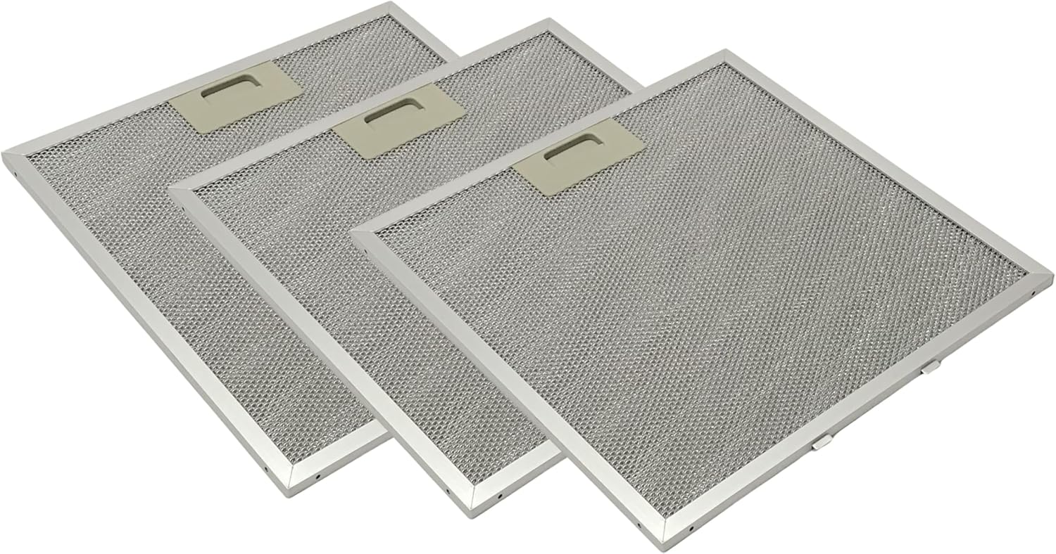 Range Hood Grease Filter - Three Pack Compatible with Whirlpool Model Numbers WVW73UC6LS0, WVW53UC0LS0, WVW53UC6LS0