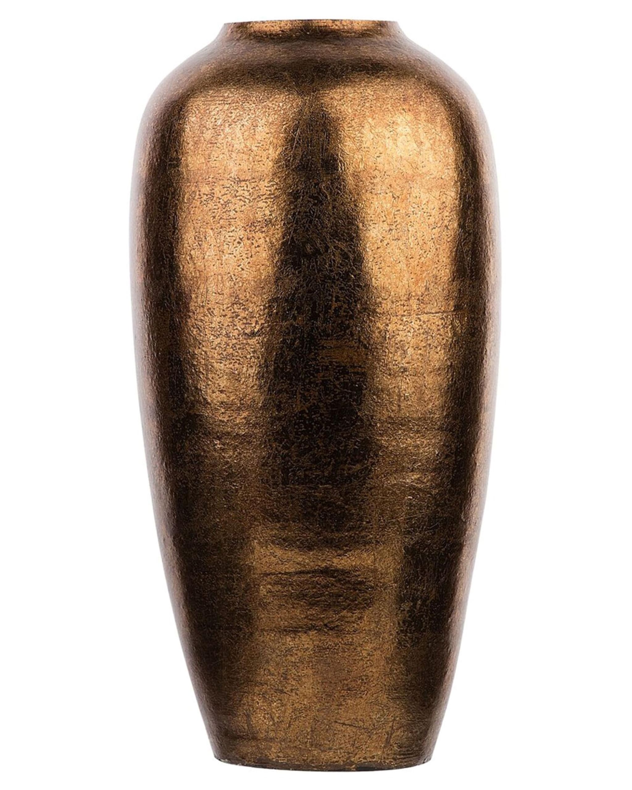Lorca Industrial Style Golden Terracotta Floor Decorative Vase 48 cm