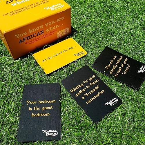 Miniatura 8 de Kulture Games You Know You are African When - Juego de memes africanos humorísticos - Juego para reuniones familiares - Un divertido juego de cartas
