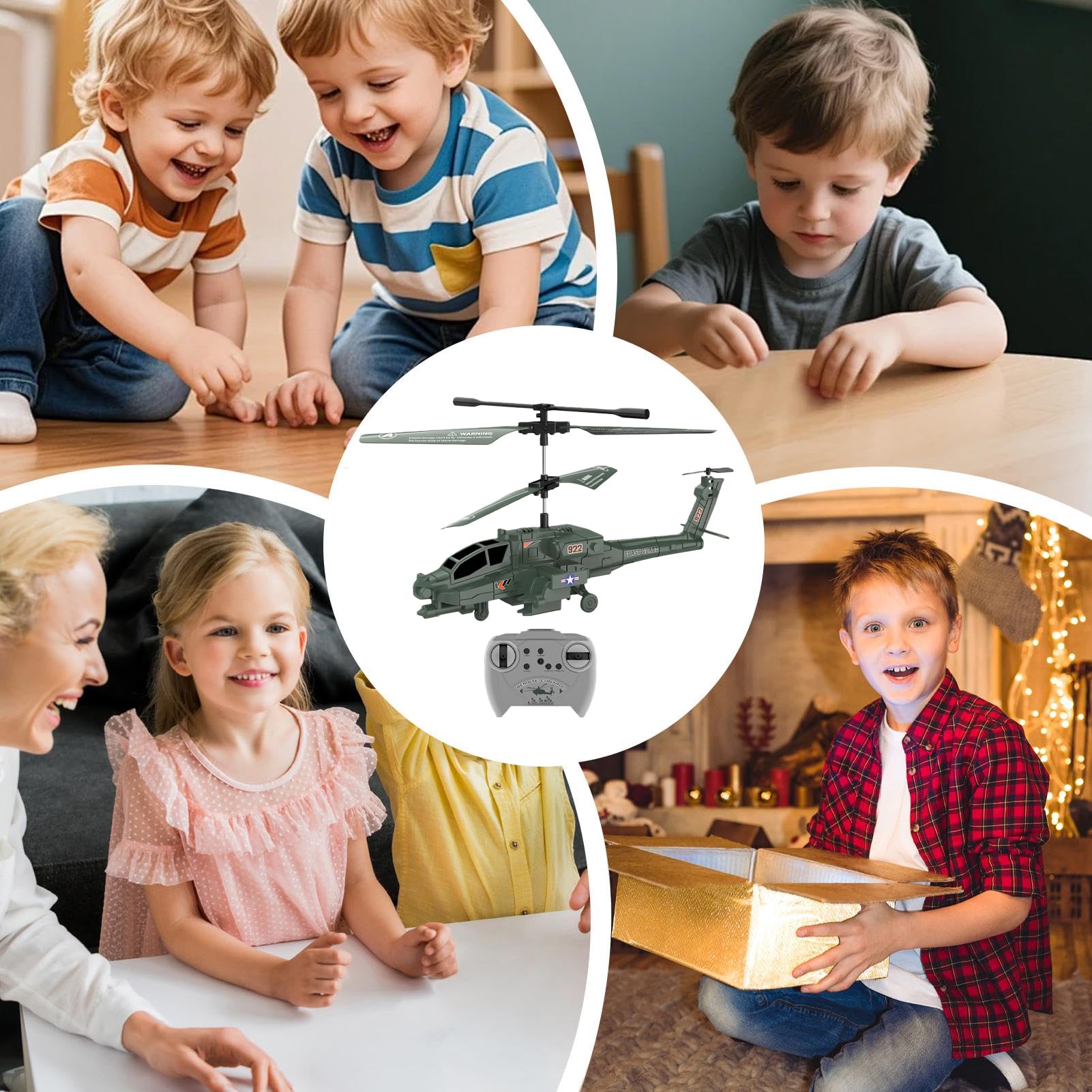 Generico Elicottero Telecomandato Per Adulti E Bambini, Volo Fluido, ABS, Giocattoli Per Aeroplani Telecomandati, Aereo RC Con A LED, Giocattolo Volante RC, Per Bambini Principianti 8+