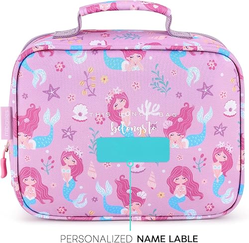 Miniatura 38 de mibasies Lonchera infantil para niñas pequeñas, bolsa de almuerzo aislada y reutilizable para la escuela, fresas surtidas, color rosa Surtido