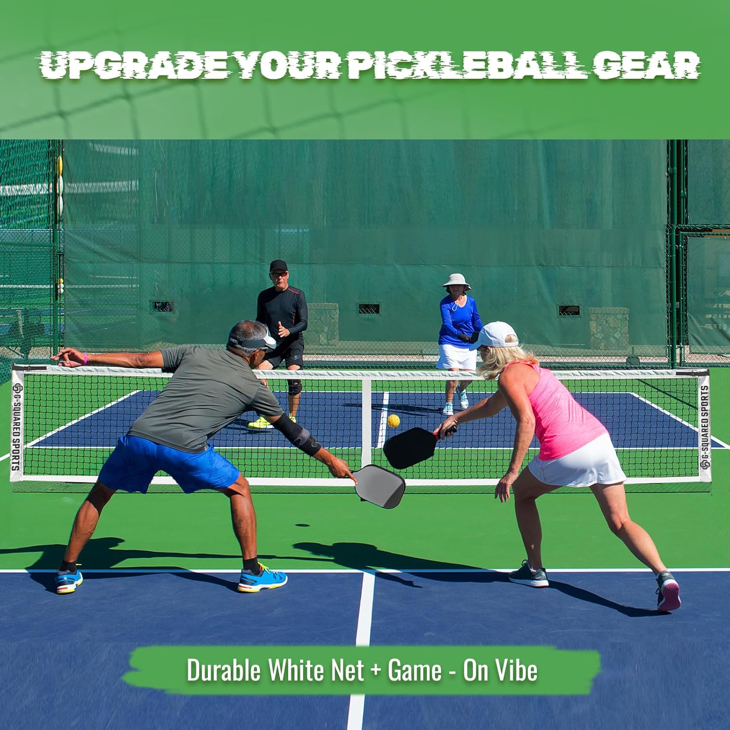 Pickleball Replacement Net 22ft x 3ft - Indoor/Outdoor Use, Fits Most Free-Standing Pickle Ball Frames(Net Only)