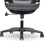Amazon Basics Ergonomic High-Back Desk Chair, Comfortable Flip-Up Armrests, Contoured Mesh Seat, Swivel, Black, 64.77 cm D x 66.67 cm W x 125.09 cm H