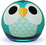Echo Dot Kids (Neueste Generation) | Smarter WLAN- und Bluetooth-Lautsprecher mit Alexa | 1 Jahr Amazon Kids+ inklusive | Eulen-Design