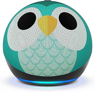 Echo Dot Kids (Neueste Generation) | Smarter WLAN- und Bluetooth-Lautsprecher mit Alexa | 1 Jahr Amazon Kids+ inklusive | Eulen-Design
