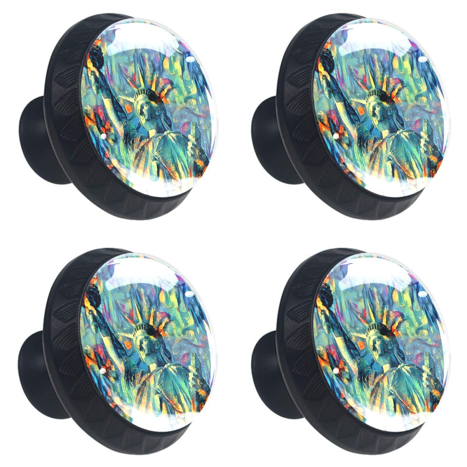 Boutons de tiroir en verre 30 mm poignées de meuble design New York