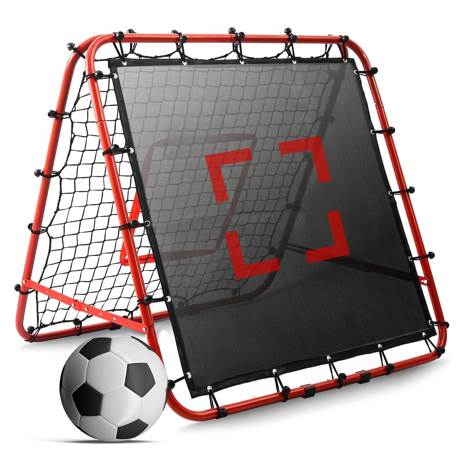 Filet De Foot D'Entraînement Kickback 3,6x1,8m - Cible & Rebond - Pour Extérieur