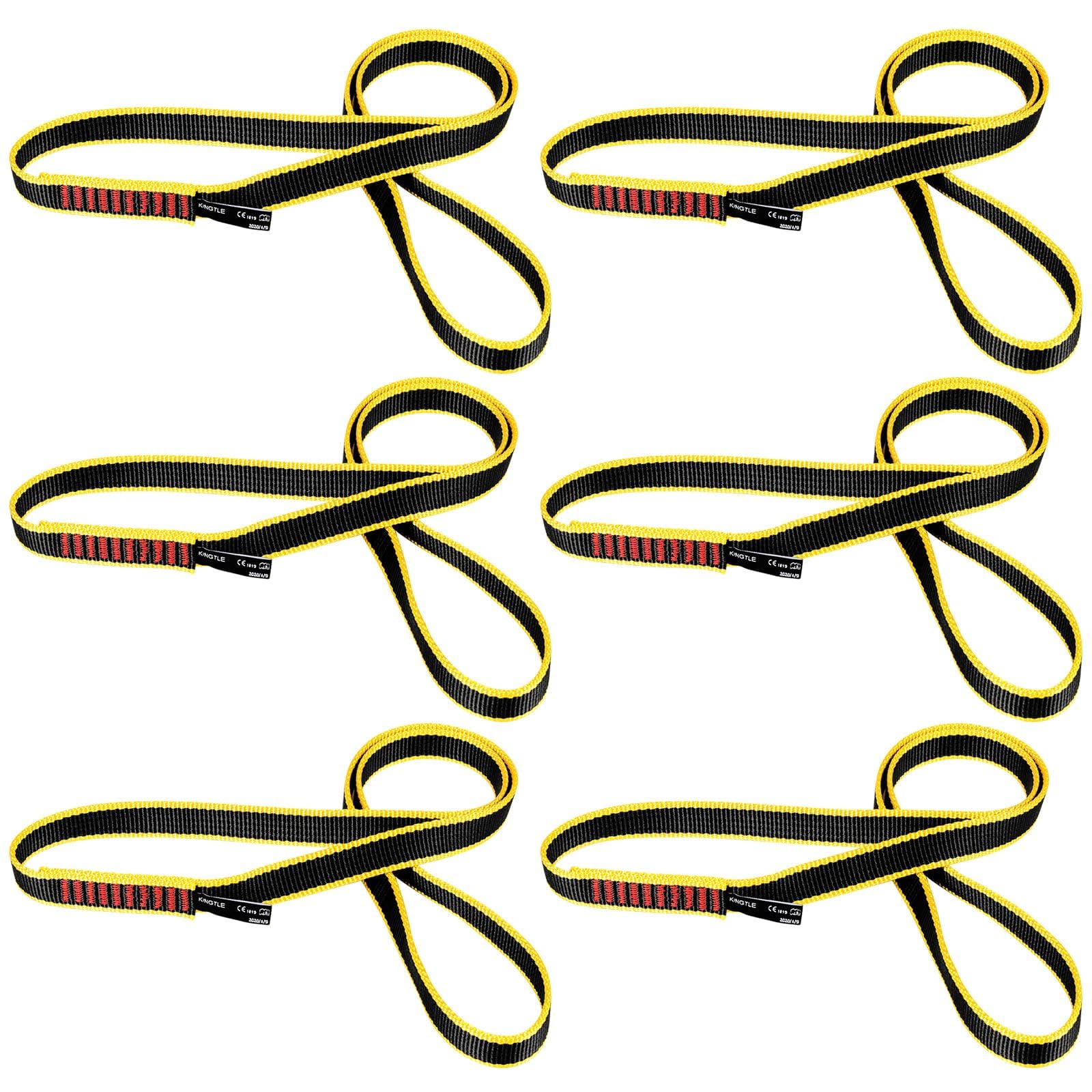 Escalade Sling 20mm Nylon Sling Runners 22 KN, certifiée CE1019/EN566 UIAA, Escalade Cordon Utilitaire pour l'escalade, l'alpinisme, Le Travail dans Les Arbres, hamac, Yoga,60 cm/24 in