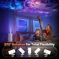 Vista 5 de 【Built-in Officially-Licensed Apps & 500 ANSI Lumens & Full Automatic】BoldEver 2026 Upgraded Mini Smart Projector with WiFi 6 and Bluetooth, 270°