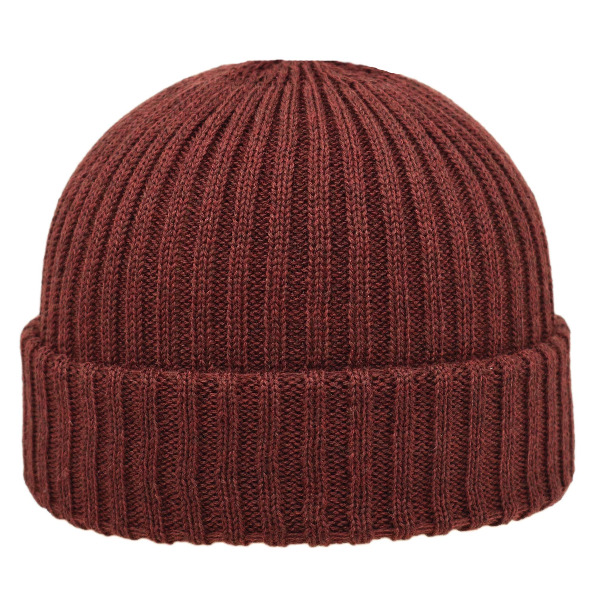 Melegari Como Beanie Hat | Skull Cap Pure Merino Wool Extrafine, Made in Italy (IT, Text, One Size, Bordeaux), bordeaux, One Size