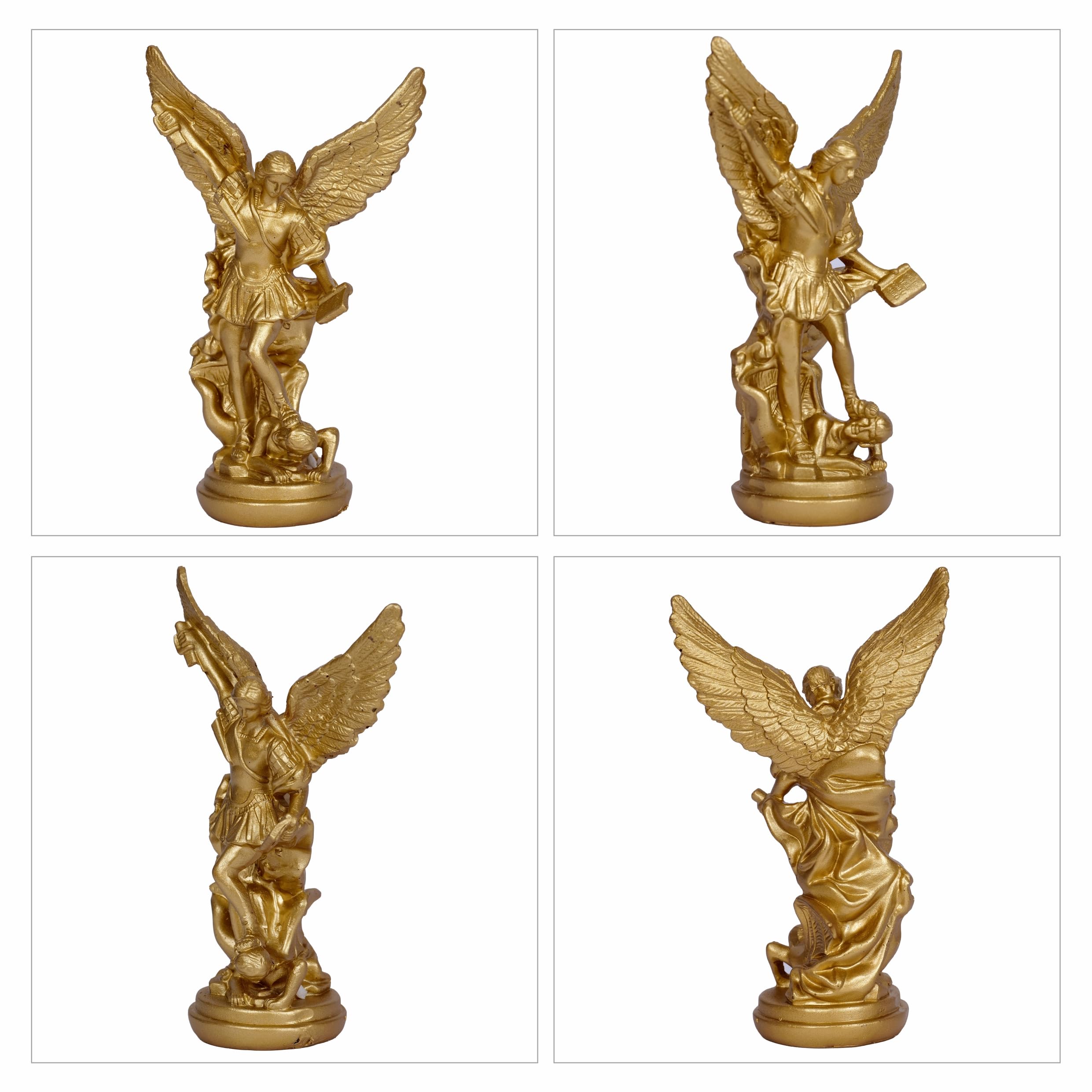 Snapklik.com : San Miguel Arcangel Statue St Michael Statue 5.2in Small ...