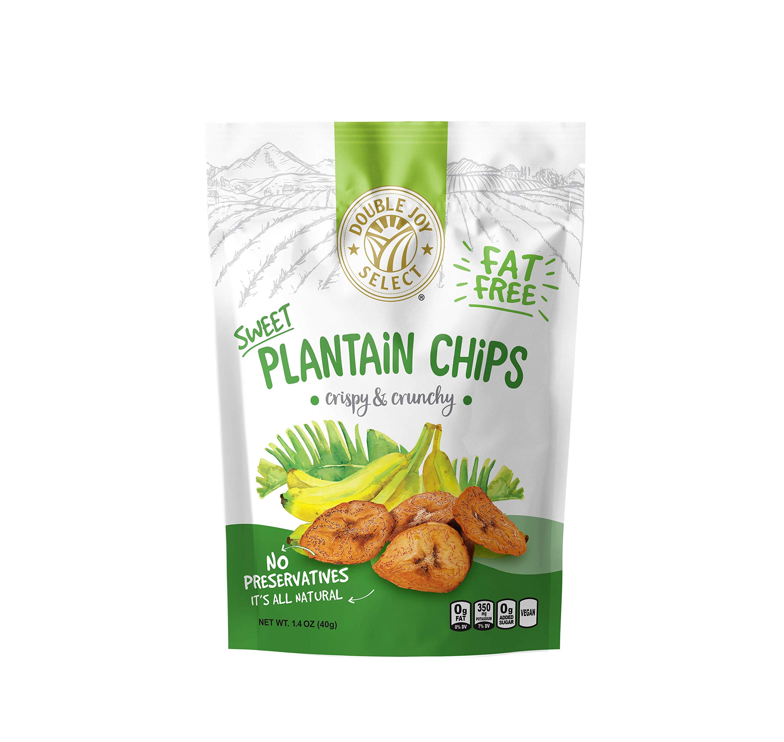 Crispy & Crunchy Plantain Chips, Healthy Snacks, Vegan Snack, Kosher, No Preservatives, Fat Free, Gluten Free, Nut Free,100% Natural, Baked Plantain Chips, Kosher for Passover 1.4 Oz 4 Pack