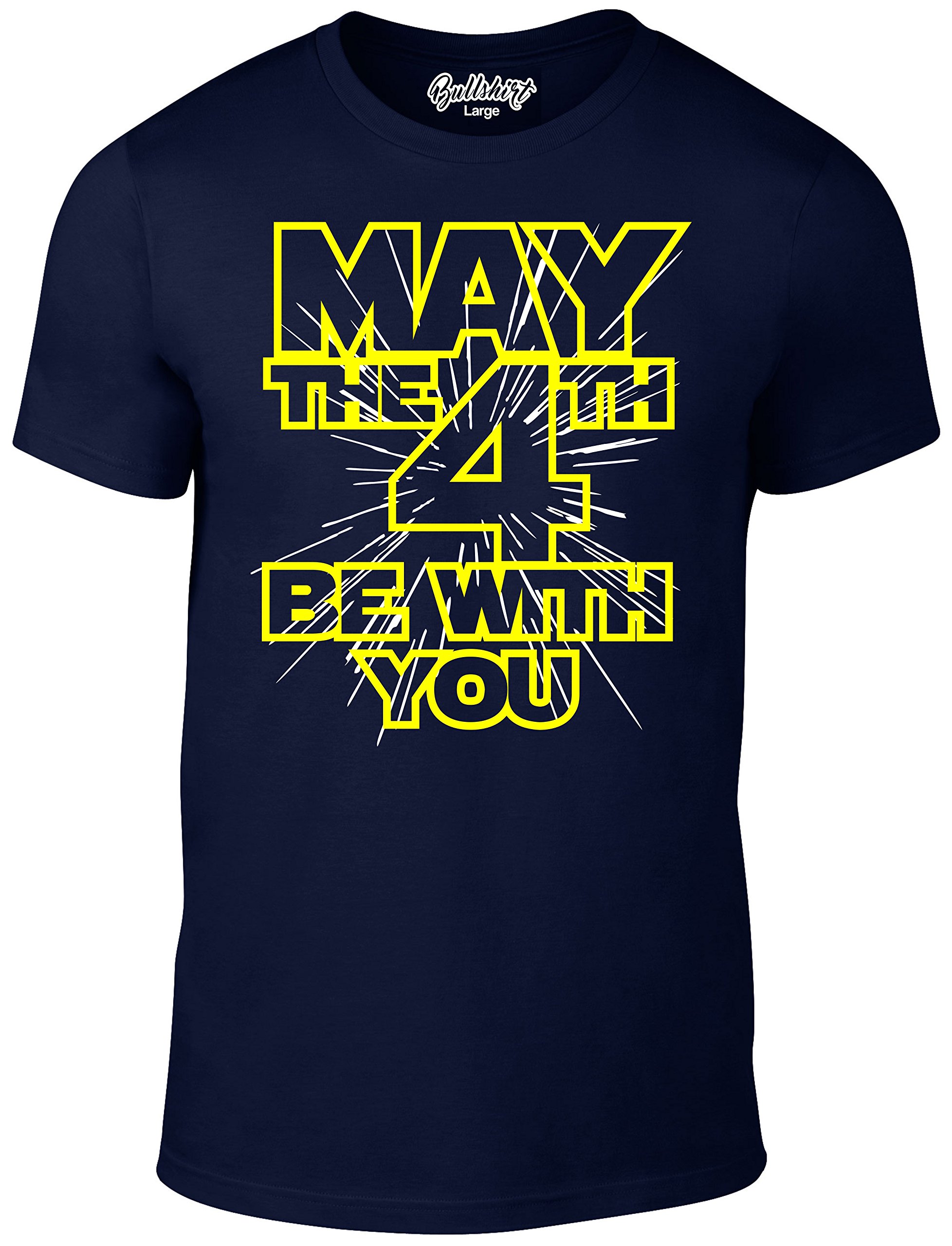 Reality Glitch Men's Navy May The 4Th Be With You T-Shirt