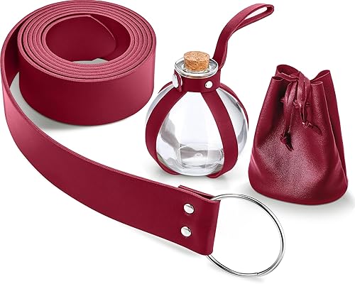 Sintege Renaissance Costume Accessories Women Medieval Viking Potion Bottle Belt,