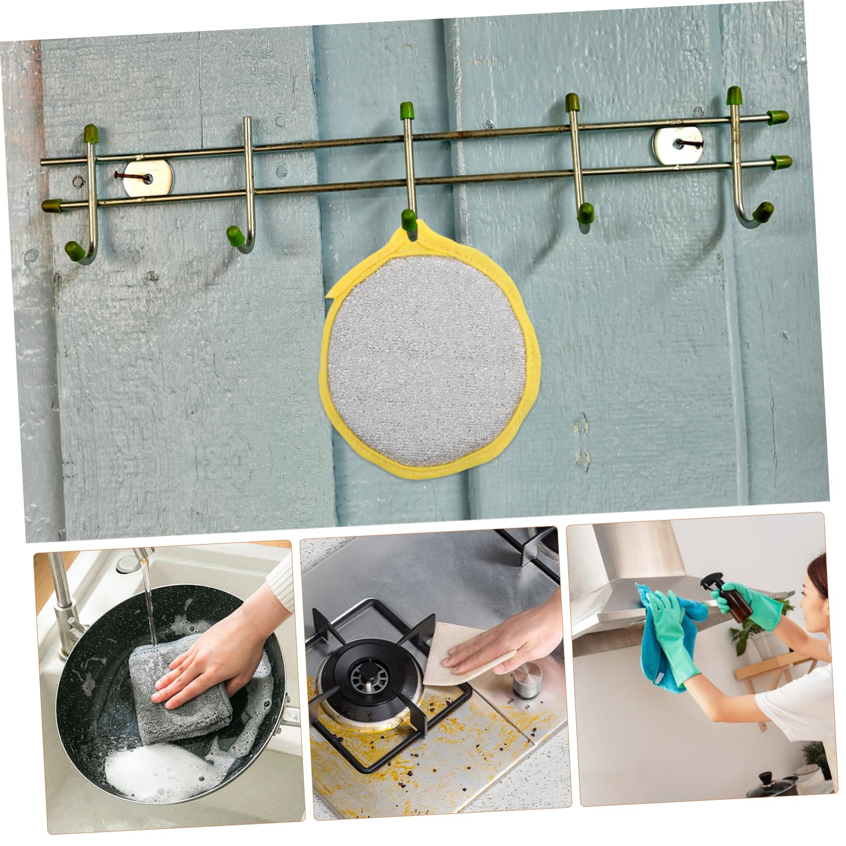 Esponjas Rápida Absorción de Agua 30 para Fregar Platos de Doble Cara y Resistencia al Desgaste, Ideales para Limpieza de Cocina y Utensilios Domésticos