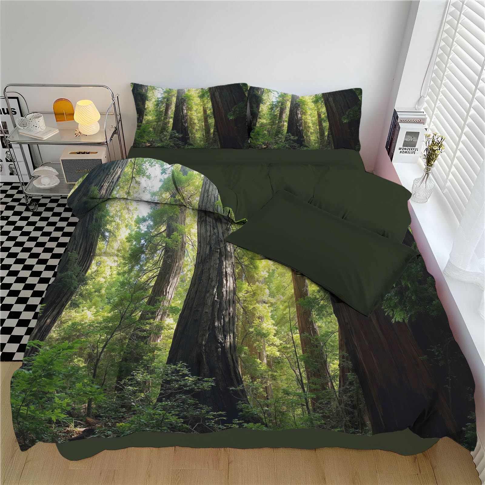 Housse de couette respirante 240x260 pour literie douce sans repassage