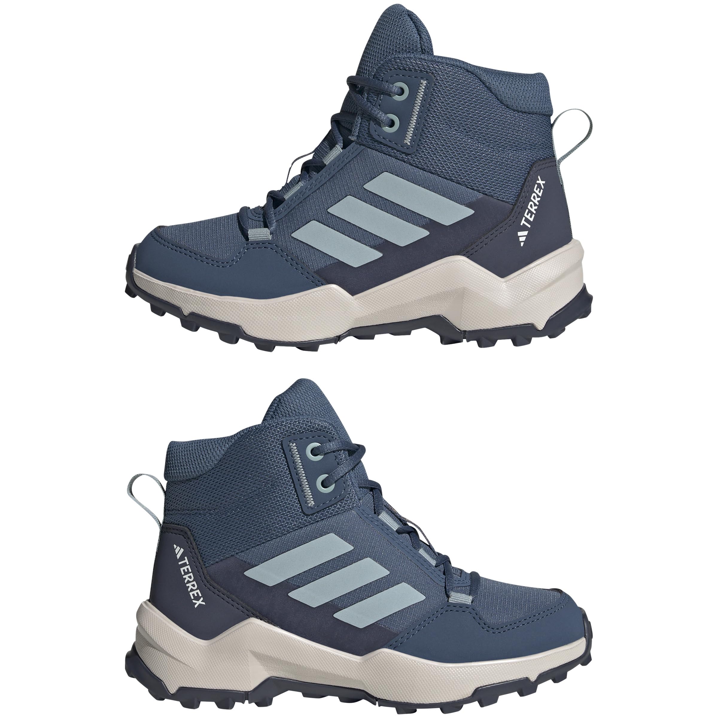 adidas Unisex - Bambini Terrex AX4R Mid Hiking Shoes, Wonder Steel/Magic Grey/Shadow Navy, 30 1/2 EU