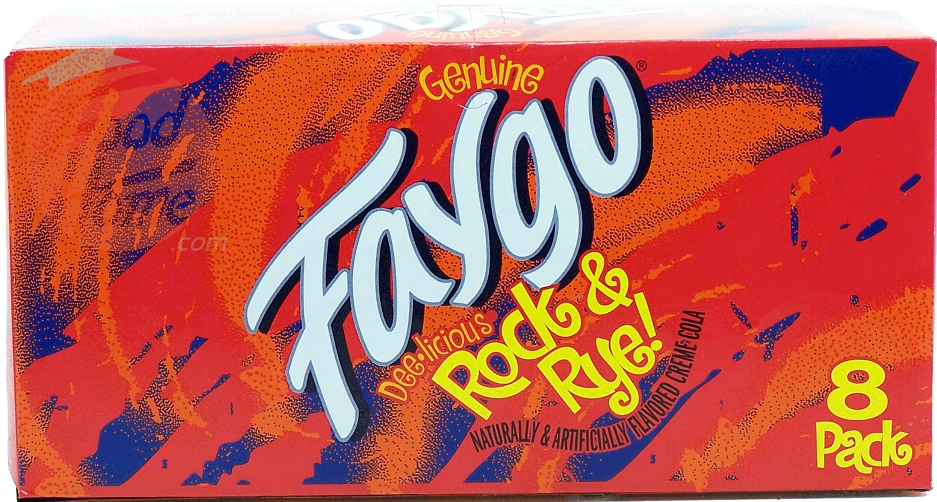 Rock & Rye flavor soda pop, 12-fluid ounce cans, 8-pack in box (1)